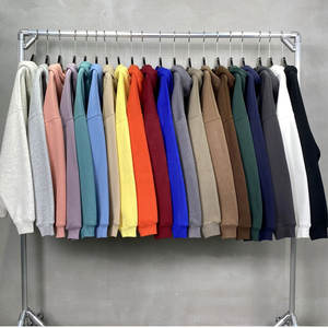 Haute qualité hiver hommes surdimensionné à capuche sweats à capuche décontractés 100% coton solide respirant nouveauté - Product Image 4