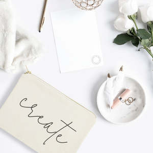 กระเป๋าเครื่องสำอางผ้าแคนวาสแฟชั่น สร้างสรรค์ได้ตามต้องการ พร้อมโลโก้สั่งทำ พกพาสะดวก ทนทาน ปิดซิป หูหิ้วนุ่ม ใช้ได้ทุกวัน - Product Image 3