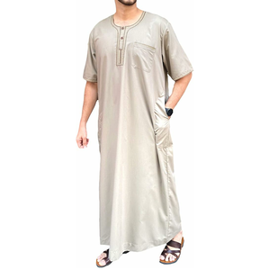 Jubba thobes สำหรับผู้ชายเสื้อผ้าอิสลามออกแบบใหม่ - Product Image 4