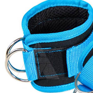 Fait sur mesure Fitness sécurité Cabel Machine cheville sangles néoprène Nylon antidérapant hommes en gros - Product Image 5