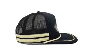 Sombreros de camionero de malla de espuma con logotipo bordado personalizado de fábrica de Vietnam, Gorras de Hip Hop de perfil alto de 5 paneles con gorra Snapback de cuerda - Product Image 4