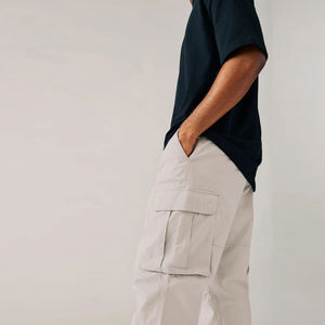 Adult Men's Lightweight Casual Cargo Joggers Pants Twill Track Jogging Outdoor Breathable Quick Dry with Custom Design Size - Product Image 5