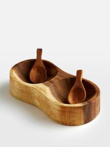 Lot de 2 bols à sucre et à sel fantaisie en marbre massif de forme personnalisée Design merveilleux Bols à sucre de cuisine faits à la main et très demandés - Product Image 3