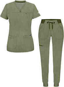 Conjunto de Uniformes Médicos Personalizados para Mujer, Uniformes Médicos Súper Suaves, Blusa con Cuello en V para Enfermera, Uniforme de Hospital, Uniformes Médicos - Product Image 5