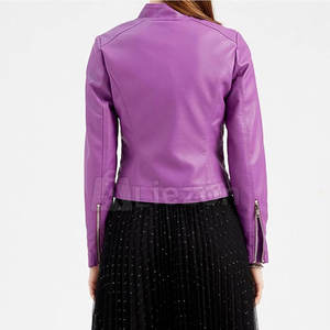 Dernier style, vente en gros, veste en cuir pour femmes coupe-vent, meilleure vente, veste en cuir imperméable pour femmes - Product Image 4