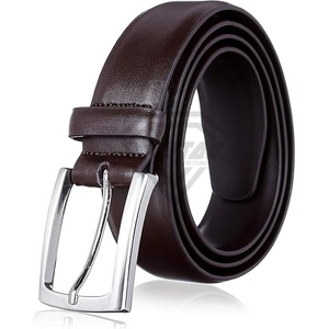 Ceinture pour hommes en cuir véritable conçue sur mesure avec boucle automatique décontractée réglable Ceinture en cuir Service OEM personnalisé - Product Image 5