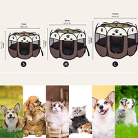 Grand parc intérieur extérieur OEM pour chiens Chambre pour chats Maison Portable Pliable Lit Tente Amovible Salle d'accouchement pour chats Tente pour animaux de compagnie