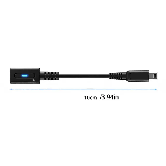 Micro-USB Charge Cable 10cm High Speed Adapter with Quick Disconnect for Mobile Phone Black Plastic