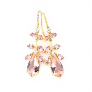 925 Sterling Silver 18k Gold Plated Vintage Handmade Jewelry Natural <b>Pink</b> 925 Sterling Silver - Product Image 4