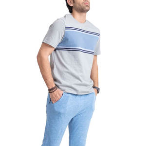 Streetwear personnalisé 100% en coton lourd pour hommes T-shirt GSM 180 de haute qualité léger et décontracté - Product Image 2