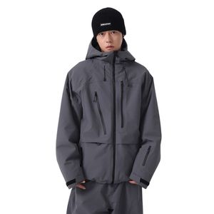 เสื้อแจ็คเก็ตสกีสำหรับผู้ชายแบบมืออาชีพ กันน้ำ กันลม ระบายอากาศได้ดี เสื้อโค้ทสโนว์บอร์ดสำหรับฤดูหนาว มีฮู้ด เก็บความร้อน เสื้อผ้ากีฬากลางแจ้ง เสื้อกันลม - Product Image 3