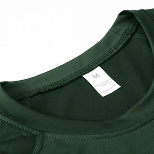 Conception de logo personnalisée haut de gamme, col rond, haute qualité, séchage rapide, respirant, spandex/polyester, rashguard pour homme, service OEM/ODM, compression - Product Image 3