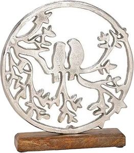 Décoration d'hôtel Décoration ronde en métal Support de base en bois en métal aluminium Décoration d'intérieur Meilleure vente - Product Image 1