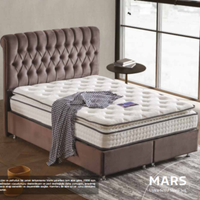 Matelas orthopédique à ressorts ensachés et mousse à mémoire de forme, design contemporain, antibactérien, hypoallergénique, qualité hospitalière, mobilier de chambre