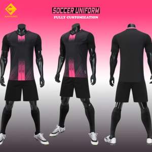 Conjuntos de uniformes de fútbol personalizados en poliéster ligero 100% con sublimación digital para el mejor rendimiento de Amano Sports - Product Image 1