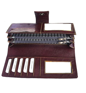 Pochettes pour femmes en cuir de vachette tendance, fermeture éclair robuste, légères, taille et couleur personnalisables, prix de gros pour la vente en ligne - Product Image 3