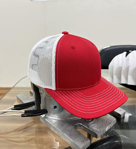 Casquette de camionneur couleur personnalisée unie profil moyen en forme vierge chapeaux de camionneur Logo OEM personnalisé vente en gros casquettes de sport quantité minimale de commande bas Gorras - Product Image 1