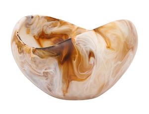 Elite Polished Crystal Glow <b>Resin</b> <b>Epoxy</b> Classic Serving Platter with Designer Bowl Set for Modern Luxury Homes Party - Product Image 1