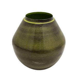Iron Round Flower <b>Vase</b> Light Green Wood <b>Texture</b> Plating Flower Pot for Wedding & Table Top and Home Decoration - Product Image 5