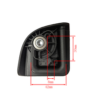 Roue universelle pour bagages à tige télescopique, roue en TPU pour valise souple, roue d'angle pour cartable, fabricant de roues personnalisées