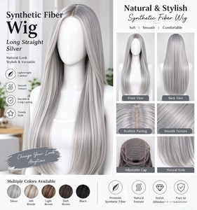 Peluca Judía Gris Natural, Larga, con Base de Seda, Sheitel, Cabello Humano Remy, Peluca de Encaje para Mujeres Ortodoxas - Product Image 6