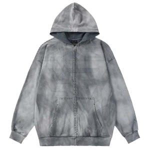 Sudadera con capucha de mezcla de algodón para hombre, ropa de calle, moda áspera, ajuste extragrande, impresión Digital, MOQ bajo para la temporada de otoño, suministro ODM - Product Image 4