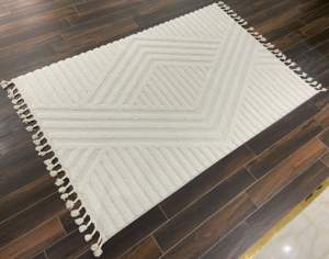 Modern Turkish Floral Jacquard Woven Polypropylene Machine Made <b>Cushioned</b> Carpet-Tapis Alfombra Tappeto for Home Use - Product Image 2