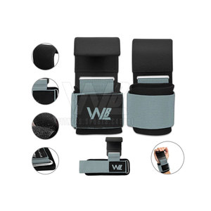 Support de poignet pour musculation avec logo personnalisé, crochets robustes, réglable, en néoprène antidérapant, pour fitness - Product Image 2