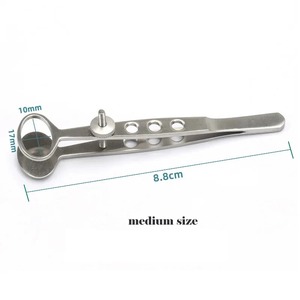 Pinza Quirúrgica Ametrina para Calázion, 1 unidad, Plegable, Ergonómica, Manual, de Aleación de Titanio, Instrumento Oftalmológico, Herramienta para Párpados APC-37 - Product Image 3