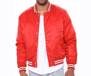 Veste de baseball vintage sur mesure pour homme, taille plus, broderie en chenille, veste universitaire en satin - Product Image 3