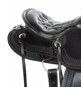 Qualité supérieure 100% fait à la main Style anglais selle occidentale en cuir Durable équitation sports équestres divertissement - Product Image 3