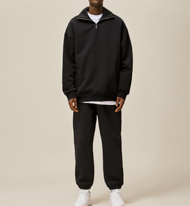 Survêtement d'hiver personnalisé Ville Sports Premium à col rond, 100 % coton, séchage rapide, sweat-shirt et pantalon de survêtement - Product Image 5