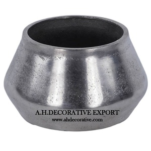 Vase de table floral en métal nickelé, élégant, moderne et simple, qualité supérieure garantie, fait main, durable, personnalisable - Product Image 3