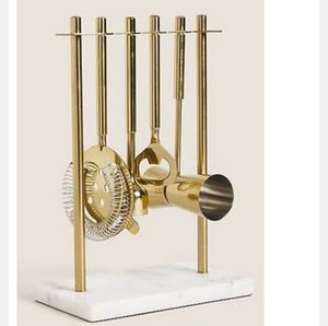 High Quality 18 8 Stainless Steel Bar Tools With Resin Handle <b>Wine</b> Strainer Bottle Opener <b>Measure</b> Bar Set Kitchen Knife Spoon - Product Image 4