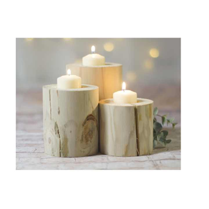 Bol de bougie en bois parfumé à la cire de soja naturelle faite à la main de haute qualité avec finition lisse et arôme puissant pour la maison et les cadeaux de l'Inde - Product Image 1