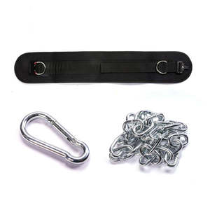 Cinturón de entrenamiento pull-up de neopreno al por mayor con cadena pesada de acero inoxidable gimnasio fitness levantamiento de pesas con logotipo personalizable - Product Image 3