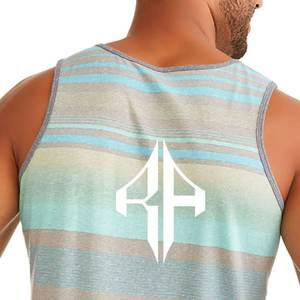 Nuevas camisetas sin mangas de sublimación para hombre, transpirables, de alta calidad, con el mejor diseño nuevo, de algodón 100% Material, logotipo personalizado para hombre - Product Image 6