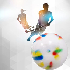 OEM ที่กําหนดเองคุณภาพสูงกีฬาแลครอสเทปแข็งลักยิ้มส่งเสริมการขาย PVC Hollow Street ลูกขายส่งสนามฮอกกี้เทปบอล - Product Image 4