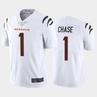 Venta al por mayor cosido fútbol americano Jersey hombres negro Cincinnati Bengals equipo uniforme 9 Joe Burrow 1 Chase 85 Higgins