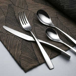 Arthur Martin AM3630 Juego de cubiertos de 24 piezas, juego de cuchillos de acero inoxidable gris - Product Image 4