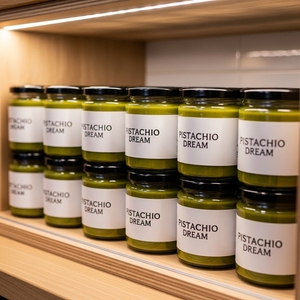 Pâte à tartiner de pistache premium, beurre de noix, crème onctueuse légèrement sucrée, idéale pour les toasts, les crêpes, les desserts, la pâtisserie, 200g, 250g, 500g - Product Image 4