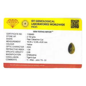 พลอยไทเกอร์อายธรรมชาติแท้รับรองคุณภาพพรีเมียม (10.51 กะรัต)-สีน้ำตาลทรงสี่เหลี่ยมพลอยเม็ดเดี่ยว - Product Image 4