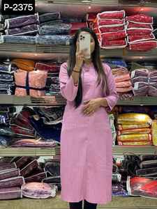 Indian Ethnic Wear <b>Kurtis</b> with Fancy Pattern Cotton <b>Kurtis</b> Casual Wear and Daily Wear <b>Kurtis</b> Pakistani Salwar Kameez for Women - Product Image 3