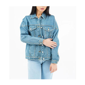 Vestes en jean d'hiver pour femmes de qualité supérieure dernière conception avec remplissage en coton Services OEM de haute qualité pour femmes - Product Image 1