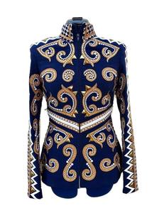 Veste équestre à fermeture à glissière élégante et élégante de qualité supérieure pour l'équitation occidentale - Product Image 1