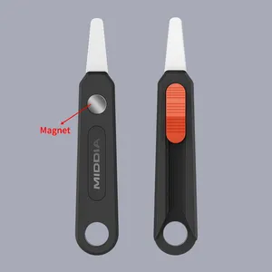 Keramik Mini Utility Knife Safety Box Cutter mit Sägezahn Kanten griff Zirkon oxid messer Karton OEM Portable Box Opener Messer