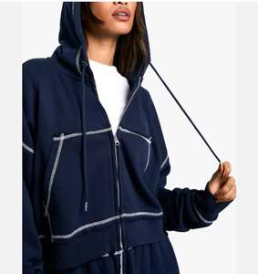 Sweat à capuche oversize en vrac pour femmes Fabricant de gros OEM Tissu en coton Impression personnalisée Fournisseur - Product Image 3