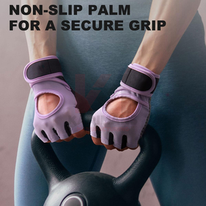 Guantes de Fitness, Guantes de Levantamiento de Pesas para Hombre y Mujer, Medios Dedos, Protección para Muñeca, Gimnasio, Entrenamiento, Sin Dedos, Nuevos, para Levantamiento de Pesas, Gimnasio, Ejercicio - Product Image 5