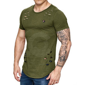 Camiseta Nueva con Bordado Desgastado, 100% Algodón, Estilo Único - Product Image 2