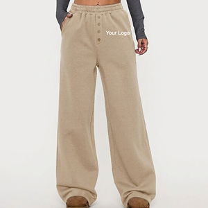 OEM/ODM Custom Made Casual Wear Baggy Fit Solid Color Sweatpants Training Workout Hip Hop Style Lightweight Joggers Pants - Product Image 4